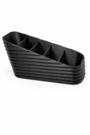 Premium 5-Compartment Remote organiser|Table organiser|Shelf organiser, Black, ABS Material, Made in India