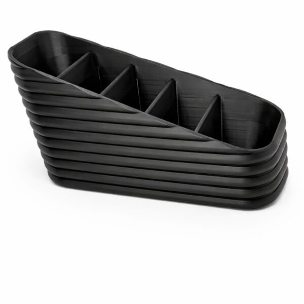 Premium 5-Compartment Remote organiser|Table organiser|Shelf organiser, Black, ABS Material, Made in India