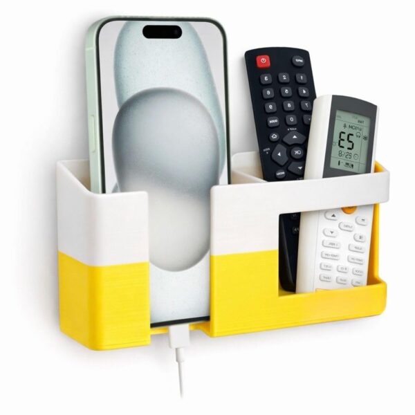 Budget Box Mobile Holder (1, Yellow and White, Medium)